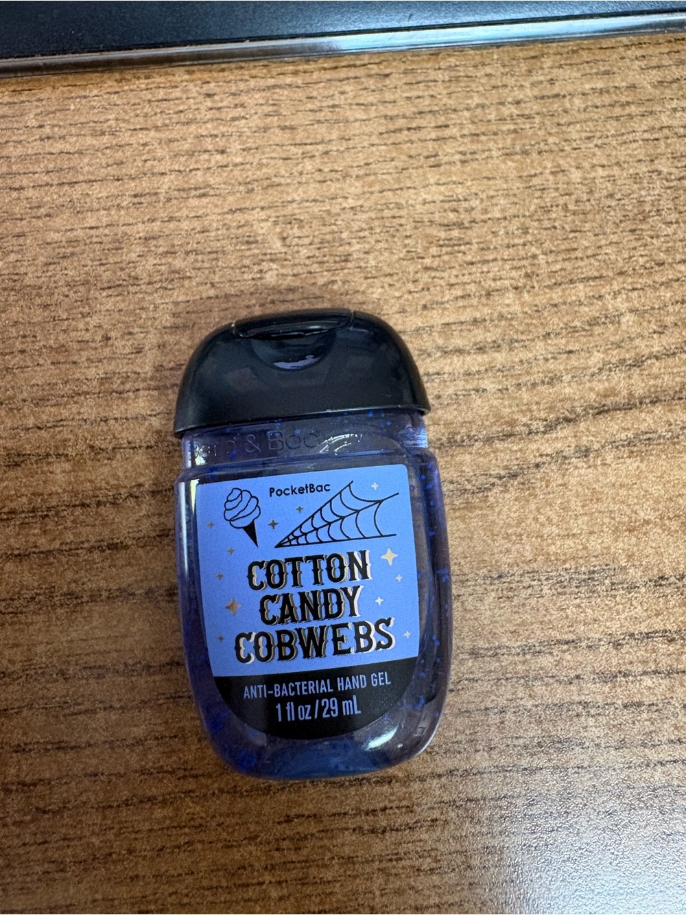 Bath & Body Works Cotton Candy Cobwebs Hand Gel - Purple with Black Cap